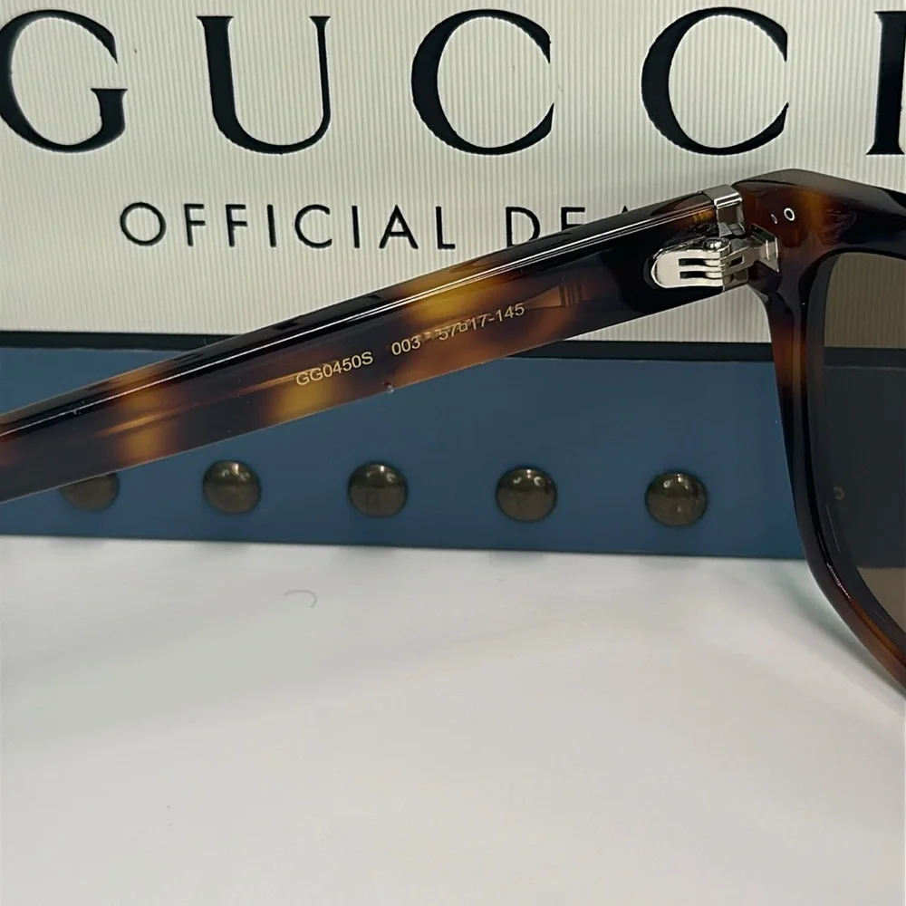 New Authentic Gucci GG0450S 003 57 Men's Sunglasses